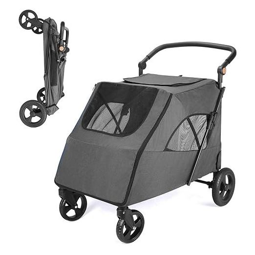 4 Wheels Outdoor Foldable Dog stroller Pet Dog Cat Pet Carriers for large Pet Jogger Stroller