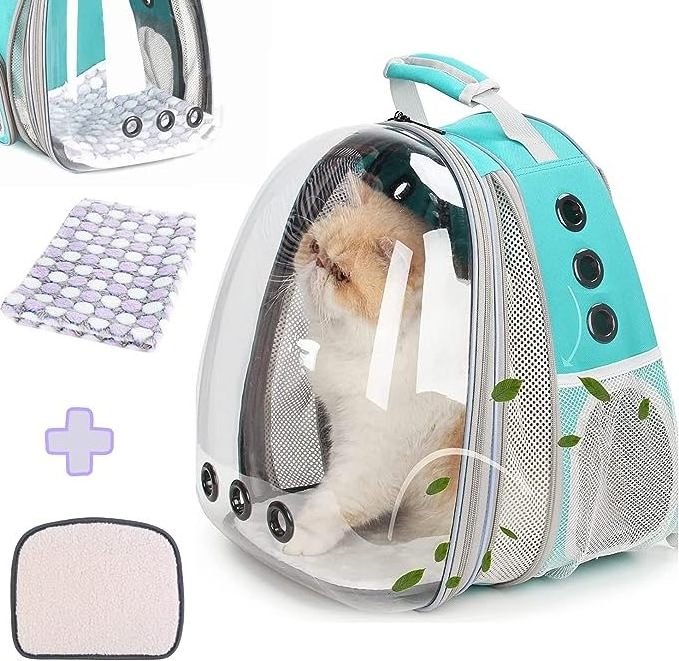 Expandable Clear Pet Carriers Cat Backpack Bubble Transparent Clear Space Capsule Pet Carriers for Small Dog Pet