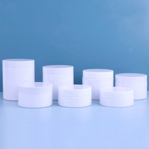 4oz 5oz Jar Cosmetic Cream Jar for Hair Care Body Butter Container PET Plastic White Lid 50ml 80ml 100ml 200ml 250ml Cartons