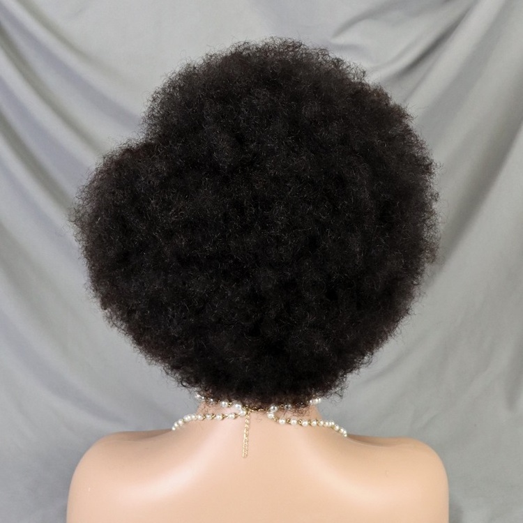 Cheap High Puff Afro Kinky Curly Wig Full Frontal 13x4 Short Bob Lace Front Wig Glueless Short Pixie Cut Human Hair Wigs