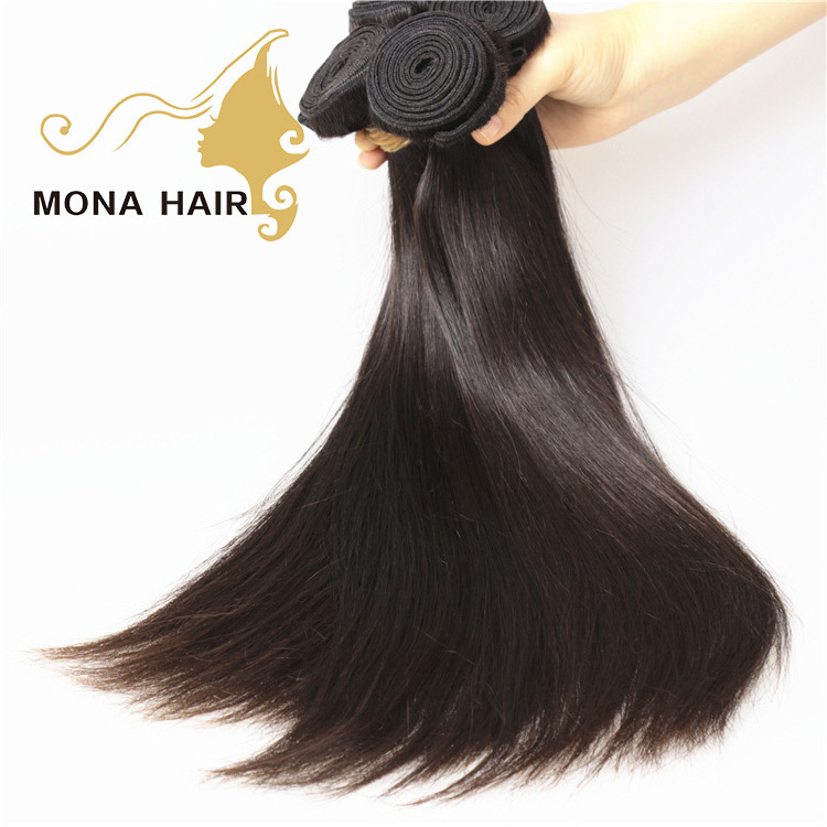 100% natural Eurasian human hair raw human hair extension silky straight virgin human hair