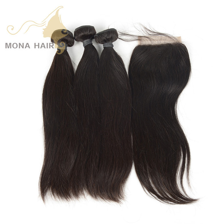 100% natural Eurasian human hair raw human hair extension silky straight virgin human hair