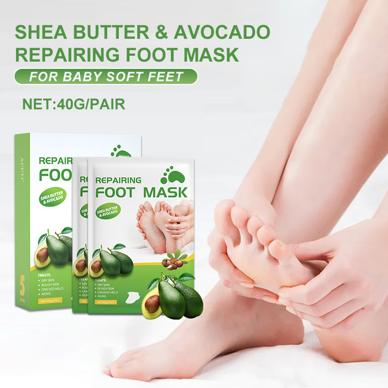 Wholesale Foot Skin Care Products Moisturizing Exfoliating Peeling Off Lavender avocados Footmask Feet Peeling Foot Care Mask