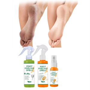 wholesale hot sell foot skin care care Vegan Cracked Heels Dead Skin Calluses Exfoliate peeling orange oil green tea spray