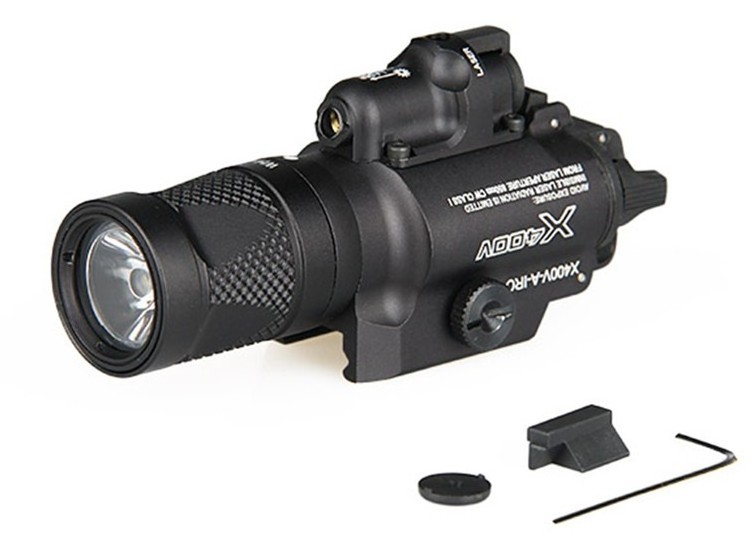 X400V IR  Light Combo Laser Tactical LED Red Laser Flashlight Ultra High Output  GZ15-0083