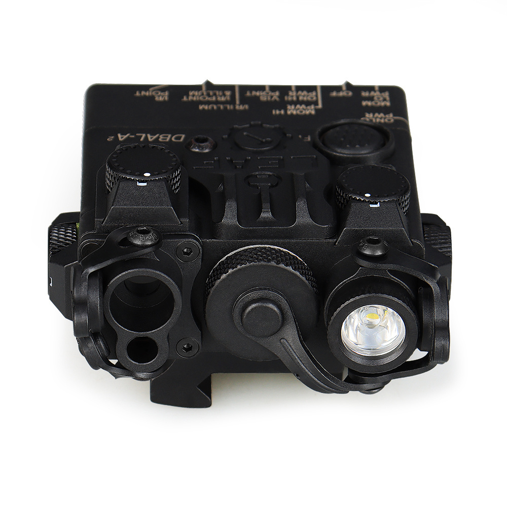 Tactical Hunting flashlight nylon version DBAL-A2 Red Laser Dual Beam Aiming Red Laser led white light GZ15-0139