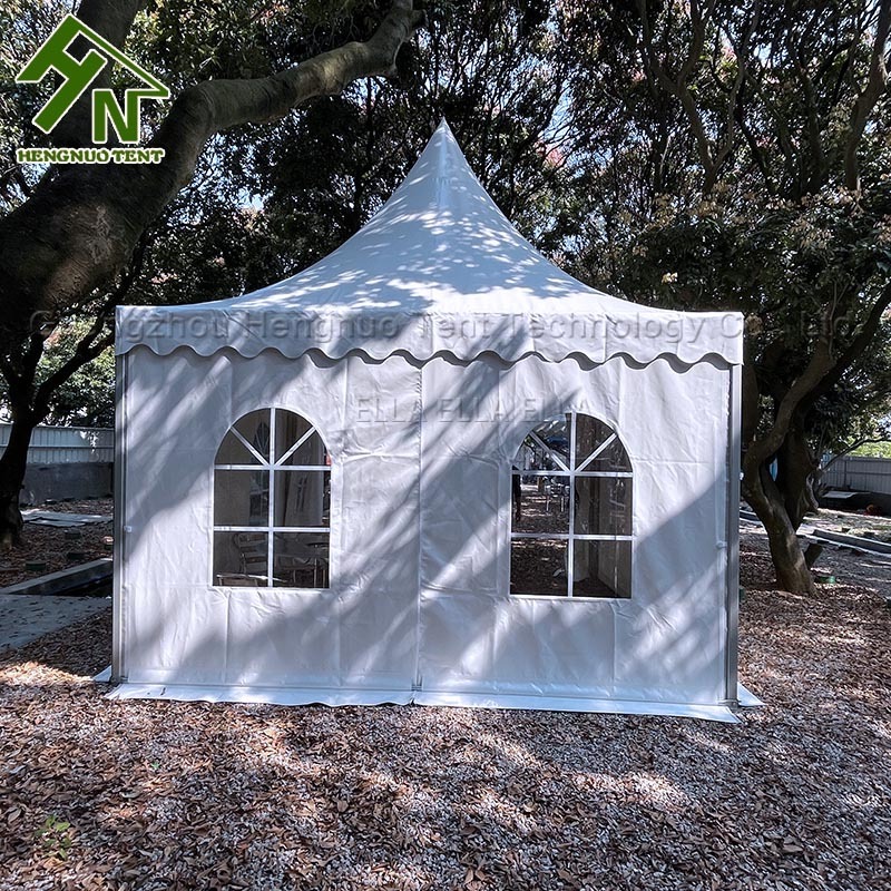 Factory Price 4x4m 5x5m Pagoda Canopy Gazebo Church Tent With UV Resistant White and Clear PVC