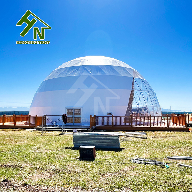 15m 20m Customized Waterproof Pop up Igloo Big Geodesic Dome Tent for Outdoor Event Trade Show