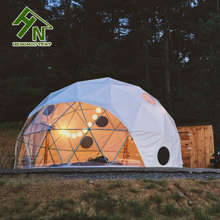 2022 Outdoor New Design Prefab Geodesic Dome Tent Camping Yurt For Sale