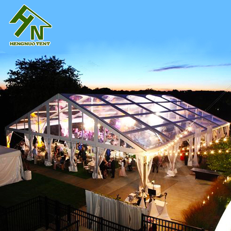 European Style Top Grade Black Aluminium Frame Clear PVC Marquee Tent for Wedding Party Events Outdoor