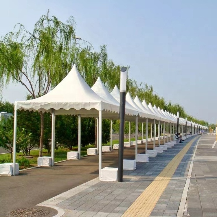 2023 White Printing Canopy Tent Trade Show Tent Pagoda 8x8m Outdoor Tents Gazebos for Wedding Party