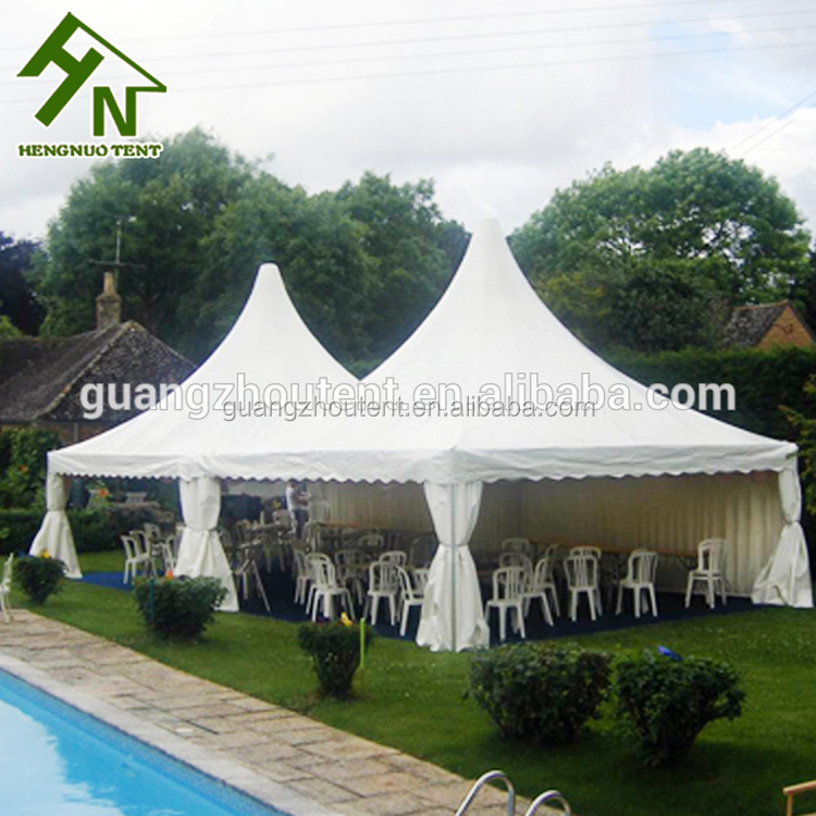 Outdoor Summer Gazebo Tent , White Pvc Fabric Aluminum Frame Pagoda Tent