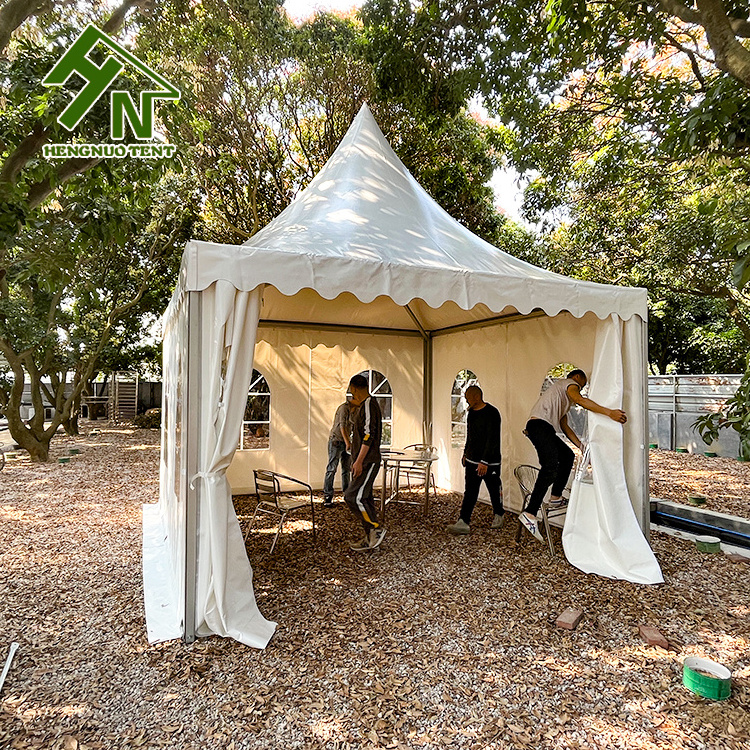 Popular Aluminium Kiosk Outdoor Trade Show Tent Garden Gazebo Pagoda Tents 10x10 20x20 30x30 feet