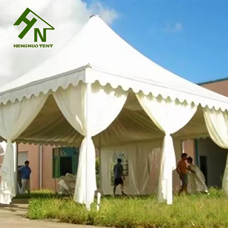 Pop up 5x5m Gazebo Outdoor Pagoda Tents with Screen Window Pvc Zipper door Marquee House Tent