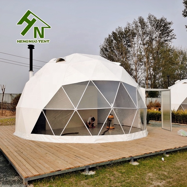 4 Person Dome House Igloo Greenhouse Family Resort Camping Dome Tents with Exhaust Fan