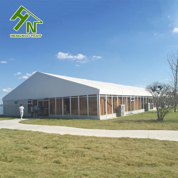 Aluminum Structure Luxury Outdoor 500 People Wedding Tent With Glass Wall