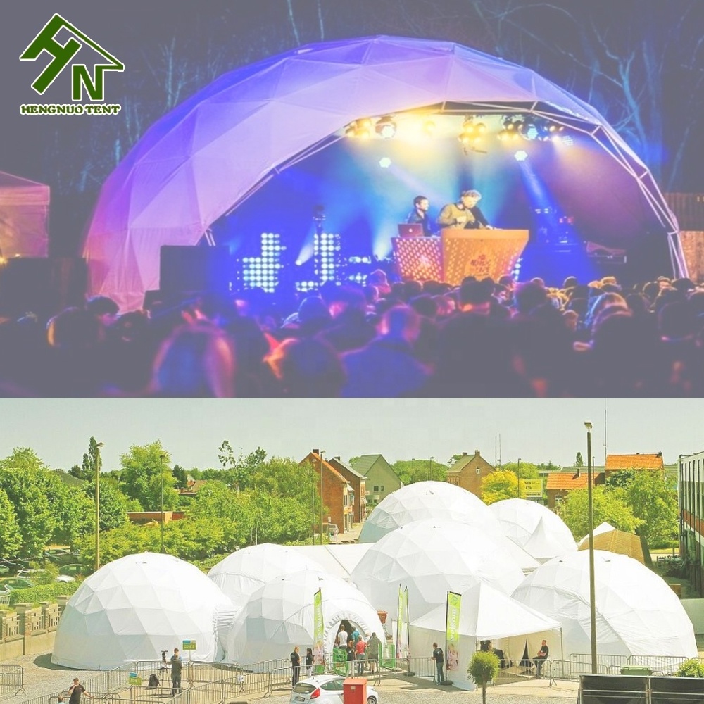 Fast Assembling Portable Big Camping Dome Tent 360 Degree Projection Mapping Screen Cinema for Entertainment Events