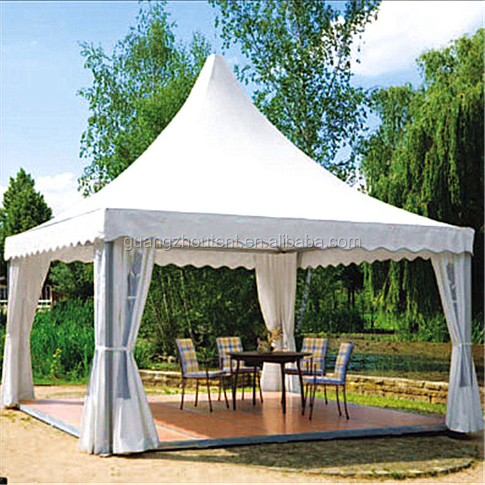 Pop up 5x5m Gazebo Outdoor Pagoda Tents with Screen Window Pvc Zipper door Marquee House Tent