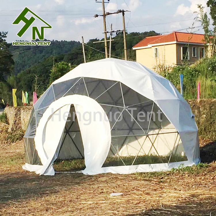 Easy Set Up Camping Glamping Safari Gazebo Dome Tent Outdoor Party Igloo Geodesic Awning Tente