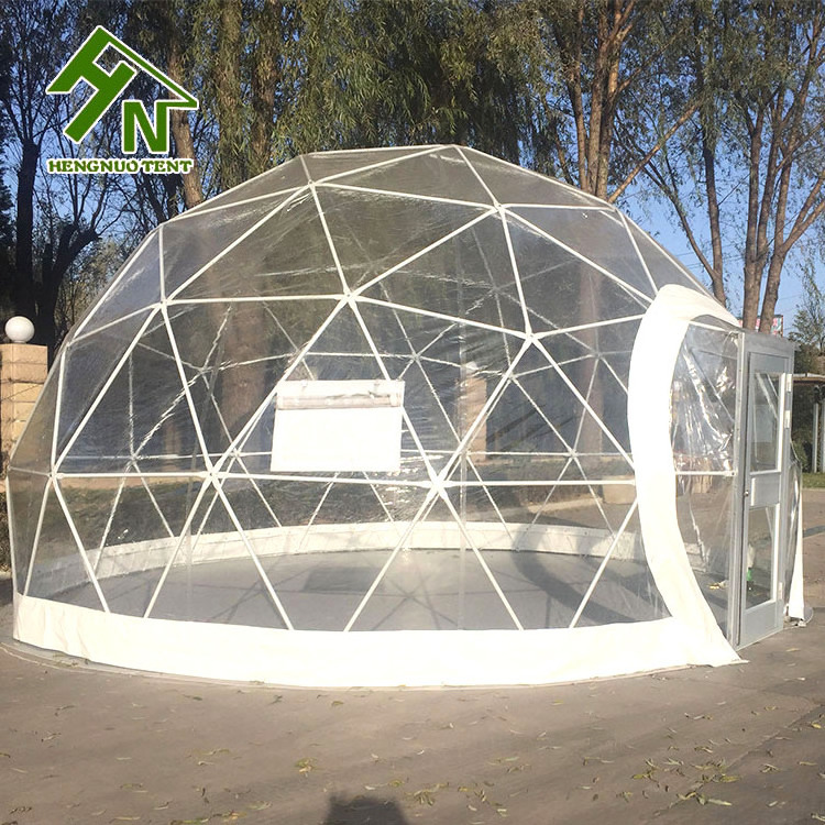 5m diameter dome transparent dome tent with cafe for backyard event