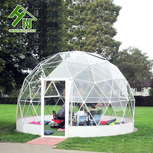 5m diameter dome transparent dome tent with cafe for backyard event