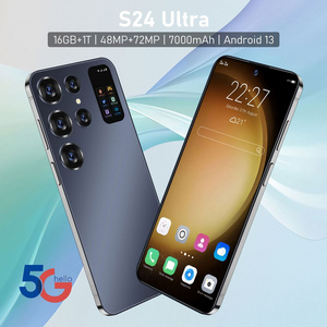 Hot New Original S24 Ultra Global 5G Unlocked Cellphone 6.8 inch Big Screen 16GB + 1TB Dual Sim GSM Cellular Smart Mobile Phones