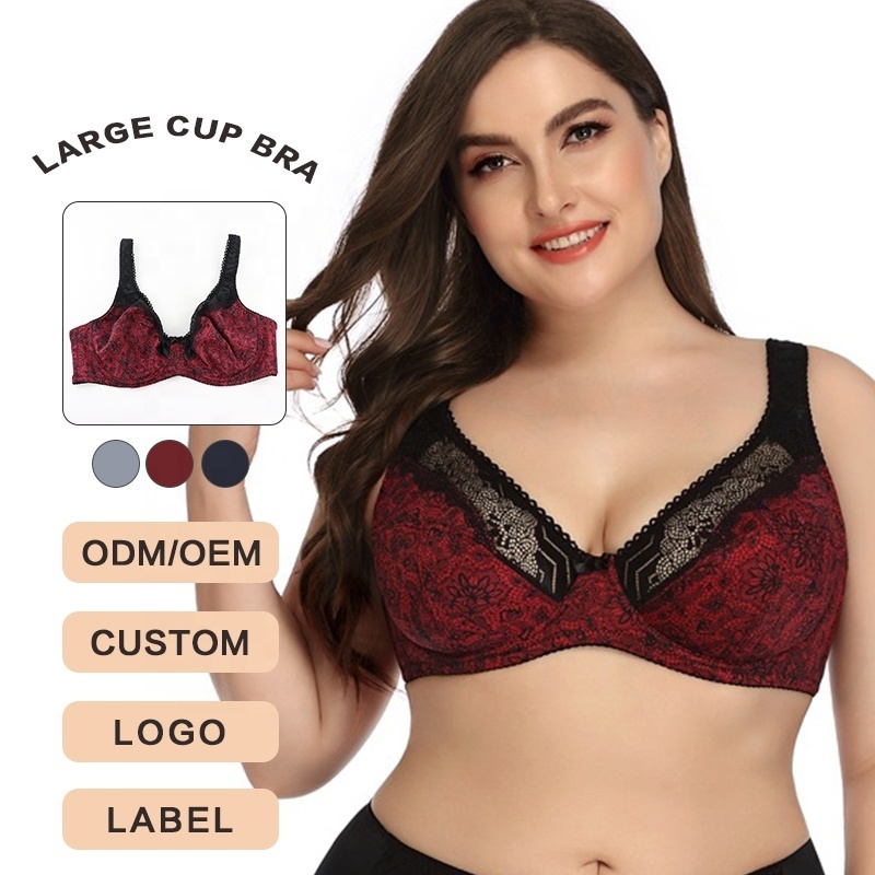 Hot New Seamless Breathable Tummy Control Big Cup Bra Push Up Bra Body Shaper Cut Out Lace Underwear Plus Big Size Bra Plus Size