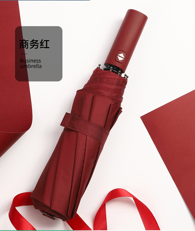 Support custom umbrella 10 ribs automatic opening and closing long handle folded umbrella