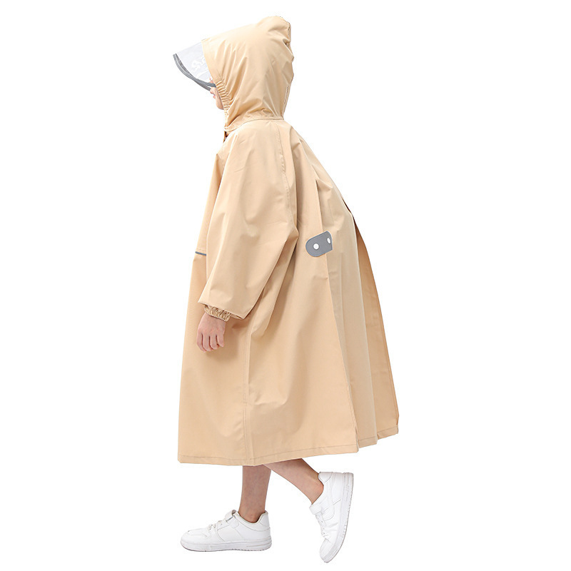 Lightweight Kids Rain Poncho Reusable Toddler Raincoat Waterproof Boys Girls Rain Jacket with Hood and Sleeves