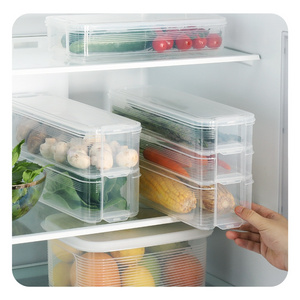 Multi-Layer Plastic Storage Box Transparent Food Sealed Box Kitchen Organizer Tools Refrigerator Fresh-Keeping Boxes