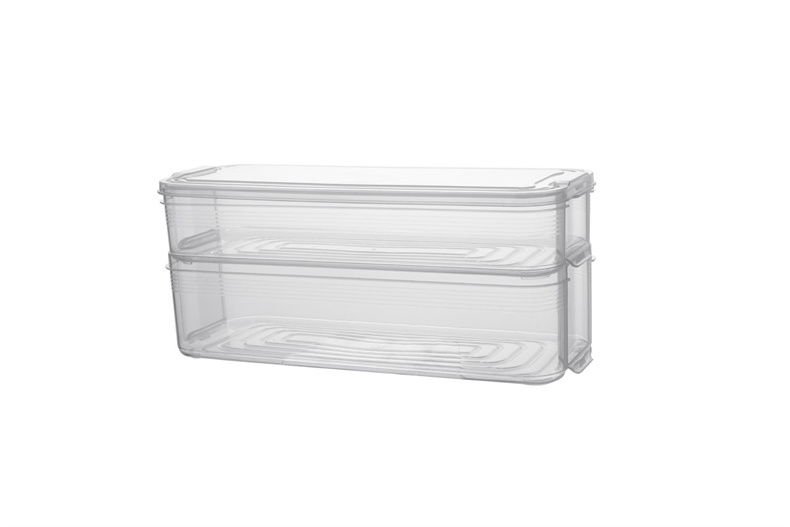 Multi-Layer Plastic Storage Box Transparent Food Sealed Box Kitchen Organizer Tools Refrigerator Fresh-Keeping Boxes