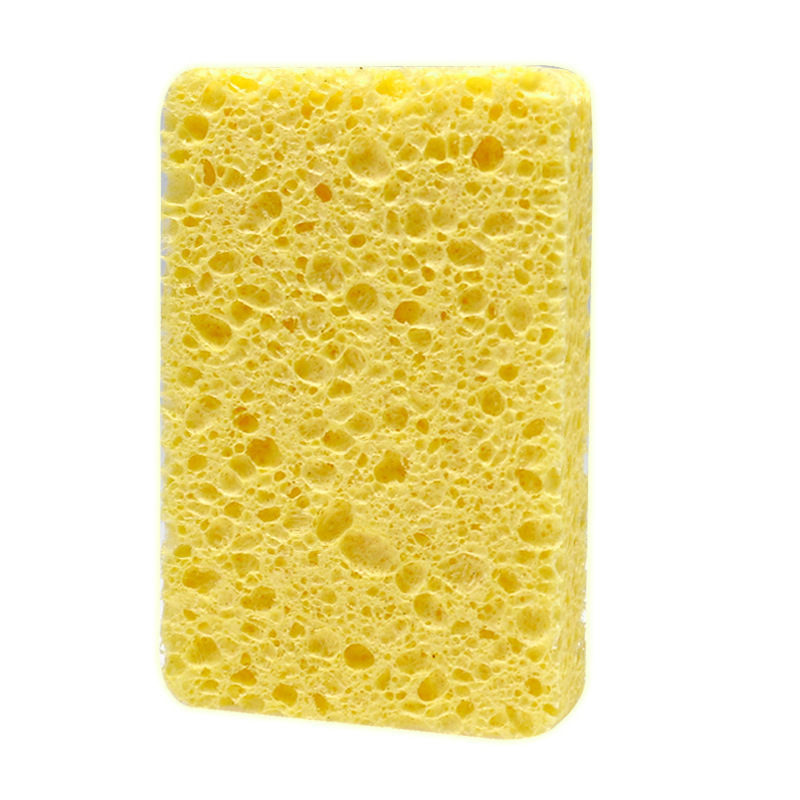 Cartoon popular wood pulp eco friendly dishwasher compressed cleaning kitchen sponges scouring pads for dishes cleaning