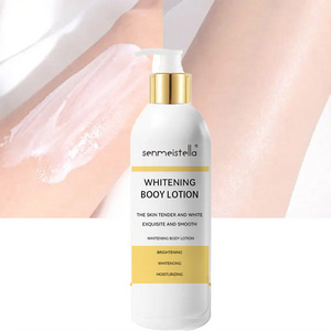 OEM Private Label Vegan Lightening Moisturizing Skin Bleaching Cream Milk Whitening Body Lotion