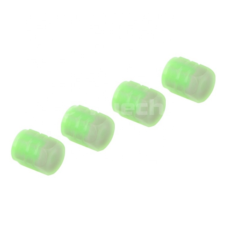 Yuechi Auto Universal Luminous Tire Valve Cap Cover Rubber 4pcs Car Wheel Tire Valve Tyre Rim Stem Covers