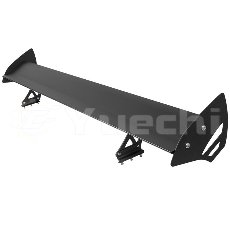 53 Inch Hatchback Rear Wing Spoilers Universal Aluminum Alloy Black Lightweight GT Rear Trunk Wing Spoiler