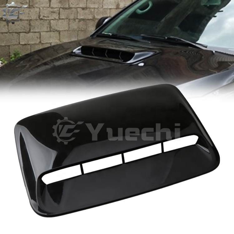 Car Coupe Bonnet Carbon Fiber Glossy Black Air Flow Intake Hood scoop For Universal Car model