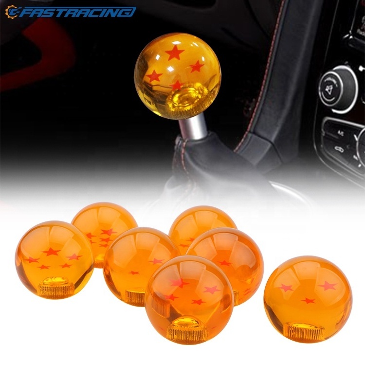 Car Dragon Ball Z Gear Shift Knob Racing Stick Cool Acrylic Shift Knob for universal Car 1-7 star shifter knob