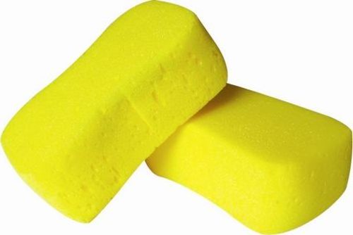 Yellow Foam car wash sponge