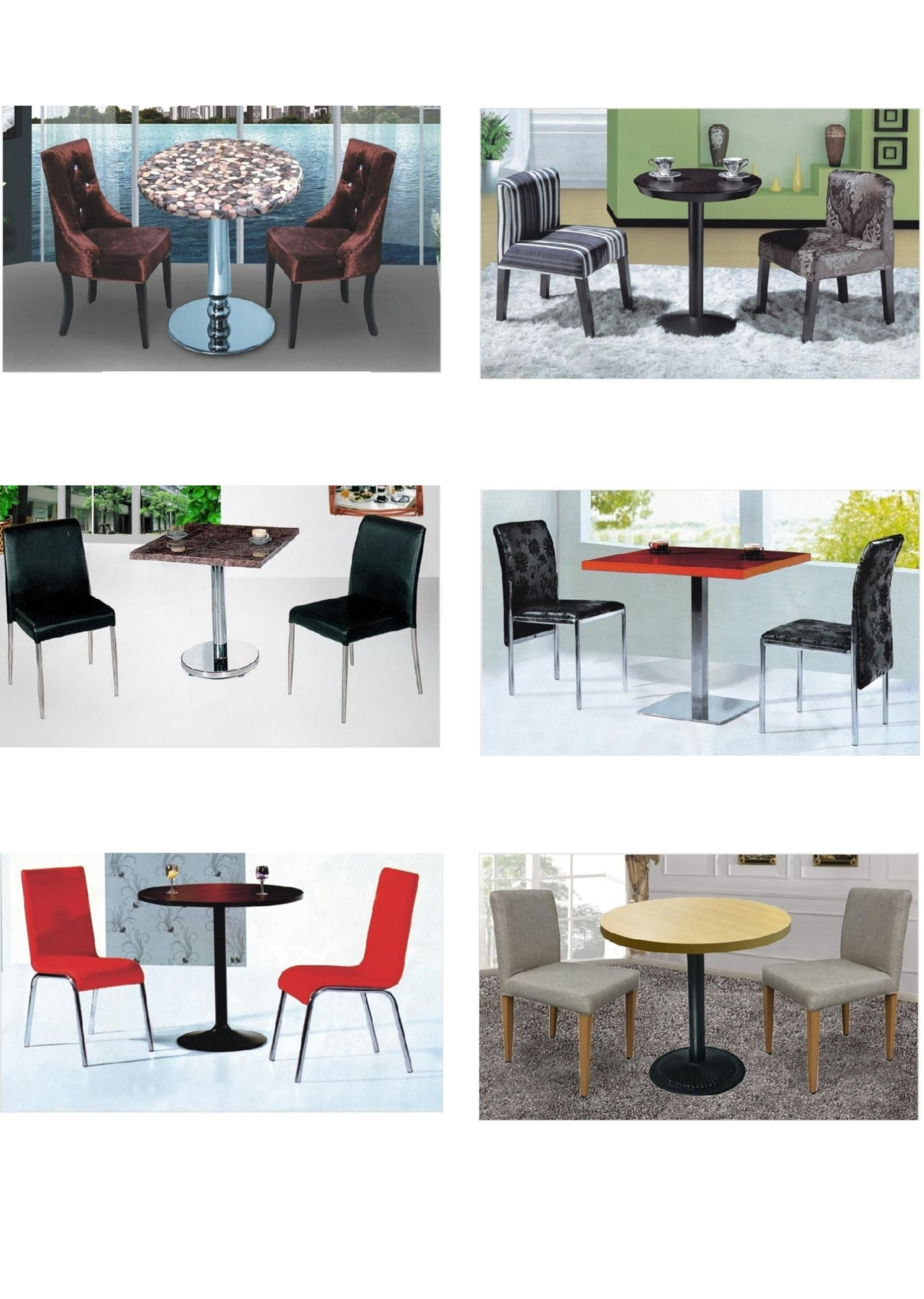 Vintage-Inspired Cafe Table and Chairs Set for Restaurant Cafe Hotel Home Durable Furniture Bar Lounge Furniture