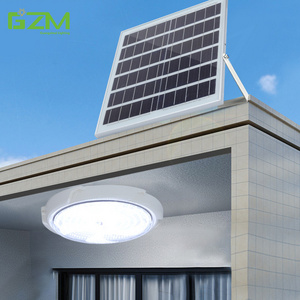 Hot Sale Balcony Indoor Waterproof Ip65 Solar Ceiling Lamp 25w 50w 100w 200w 300w 500w Modern Round Led Solar Ceiling Light