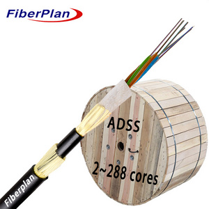 Fiberplan ADSS fiber optic cable 2 4 6 8 12 24 48 72 96 core adss aerial cable 1 km price om1 aerial fiber cable