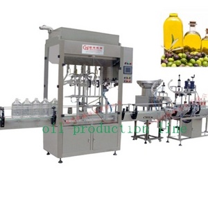 Automatic 5L Edible Oil Filler Capping  Labeling Machine Packaging Line Edible Oil Filling Machine