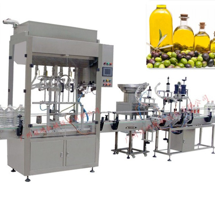 Professional machine filling edible oil 6 heads servo piston edible oil filling machinery water bottling machine