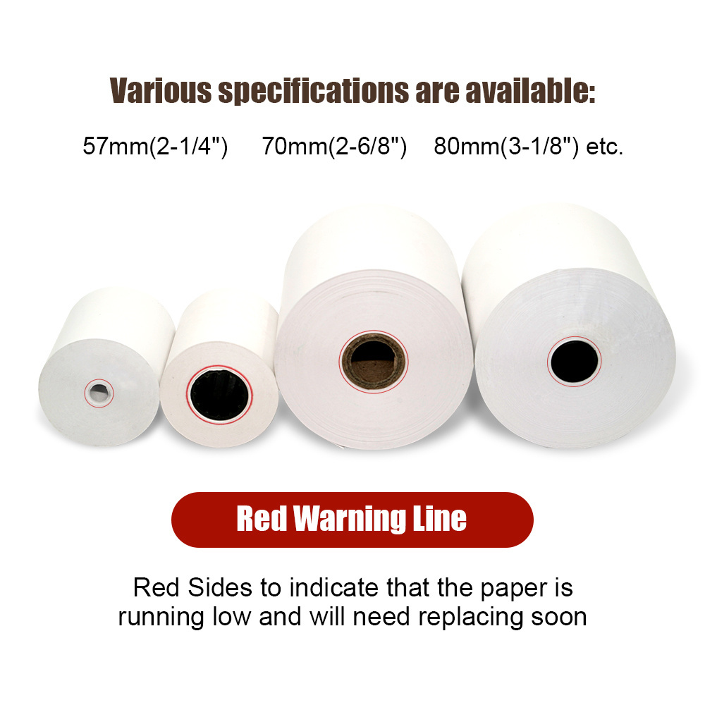 OEM Accepted Till Rolls 80x80 Tape Printing Pos Thermal Paper Roll