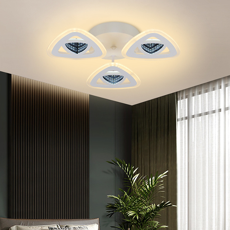 GANVA New Product Modern Home Decorative Bedroom Remote Control Dimmable Fancy Led Ceiling Lights