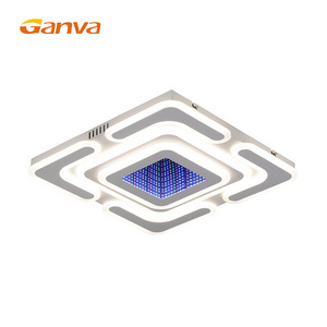 High Brightness Rectangular White Iron Acrylic Indoor Decorative Modern Led Ceiling Light