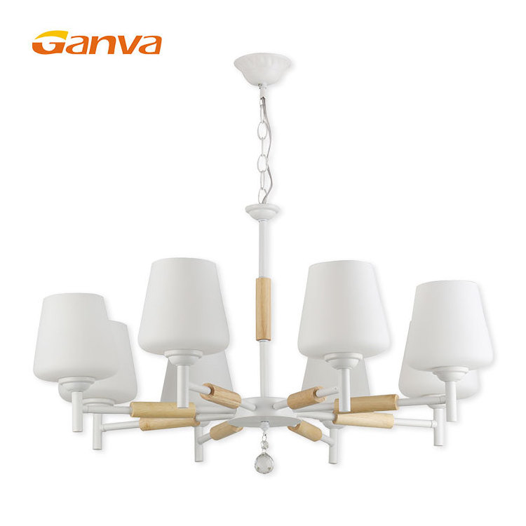 Ganva Modern Industrial Style Indoor Art Deco Living Room Dining Room Crystal Pendant Light