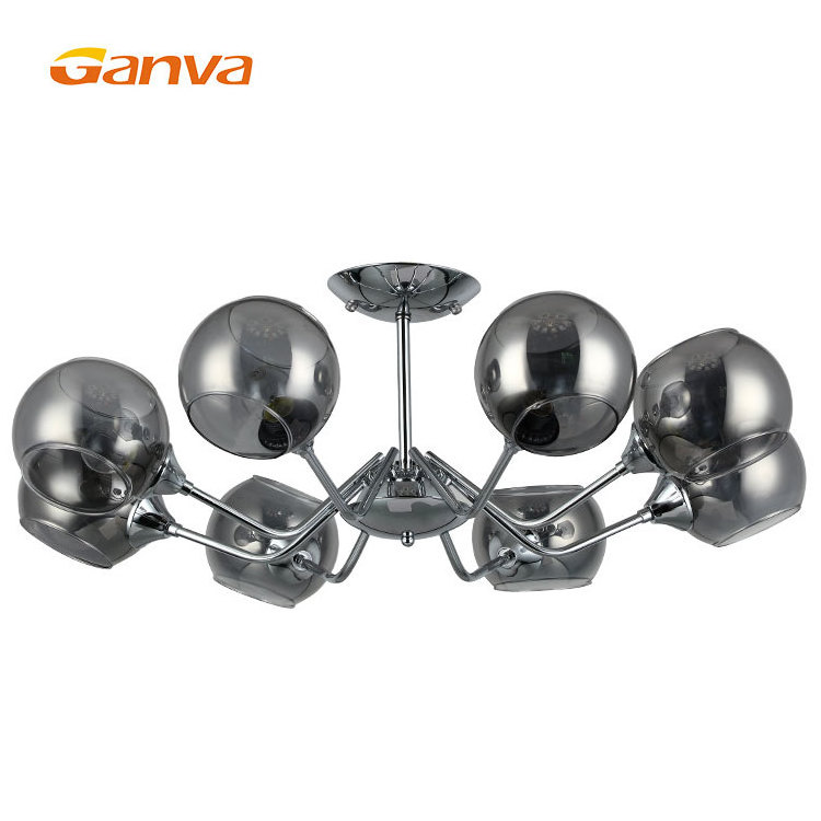 Ganva High Brightness Modern Kid Room Home Decor Sputnik Glass Ball Led Ceilings Lights