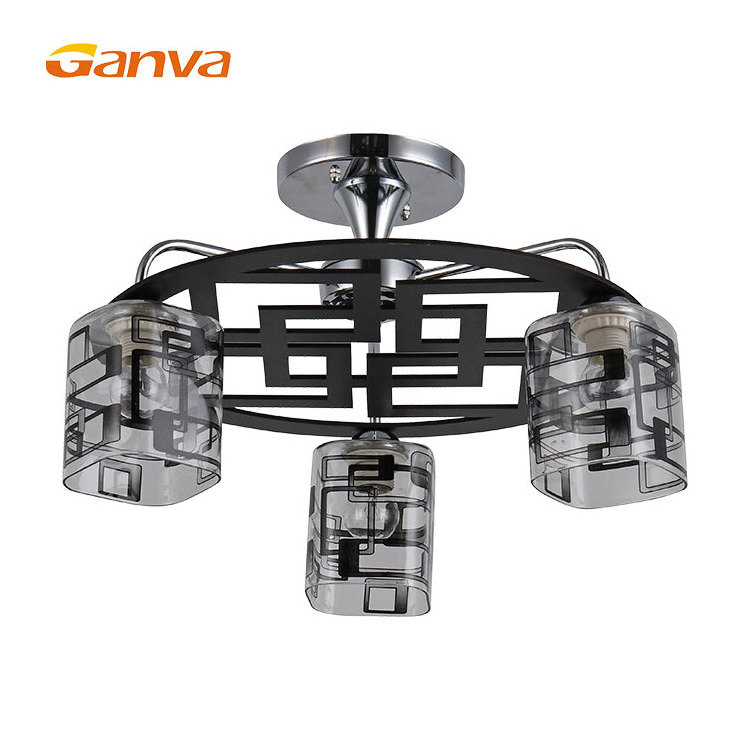 Unique Design Modern Indoor Hanging Home Decoration E27 Luxury Crystal Glass Chandelier Ceiling Light