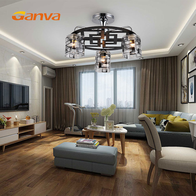 Unique Design Modern Indoor Hanging Home Decoration E27 Luxury Crystal Glass Chandelier Ceiling Light